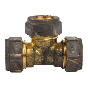 comp brass tee cxcxc 15mm sabs